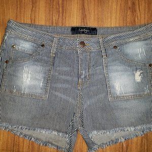 Jessica Simpson Jean Stripe Shorts